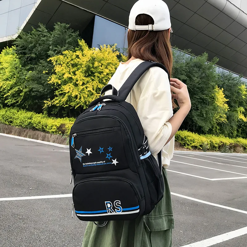 

2019 New Style Fashion Backpack Korean-style Large-Volume Casual Middle And High School Students Cool Backpack