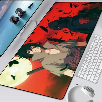 

Gaming Mouse Pad Anime Naruto Large Computer Mousepad Itachi Speed Overlock Edge Cool Cartoon XXL Keyboard Desk Mice Gamer Mat