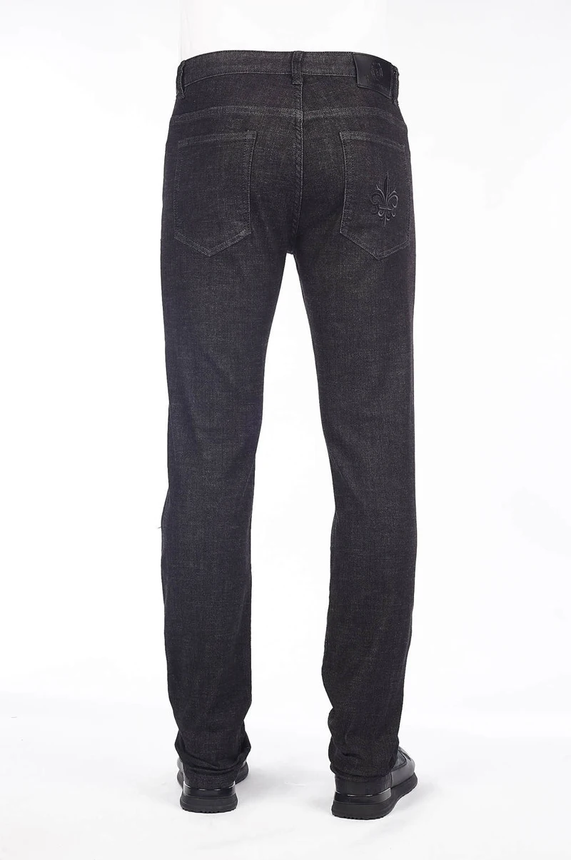 Джинсы миллиардер для мужчин зима толстый хлопок Мода Европейский размер Бизнес Повседневная Вышивка Высокое качество