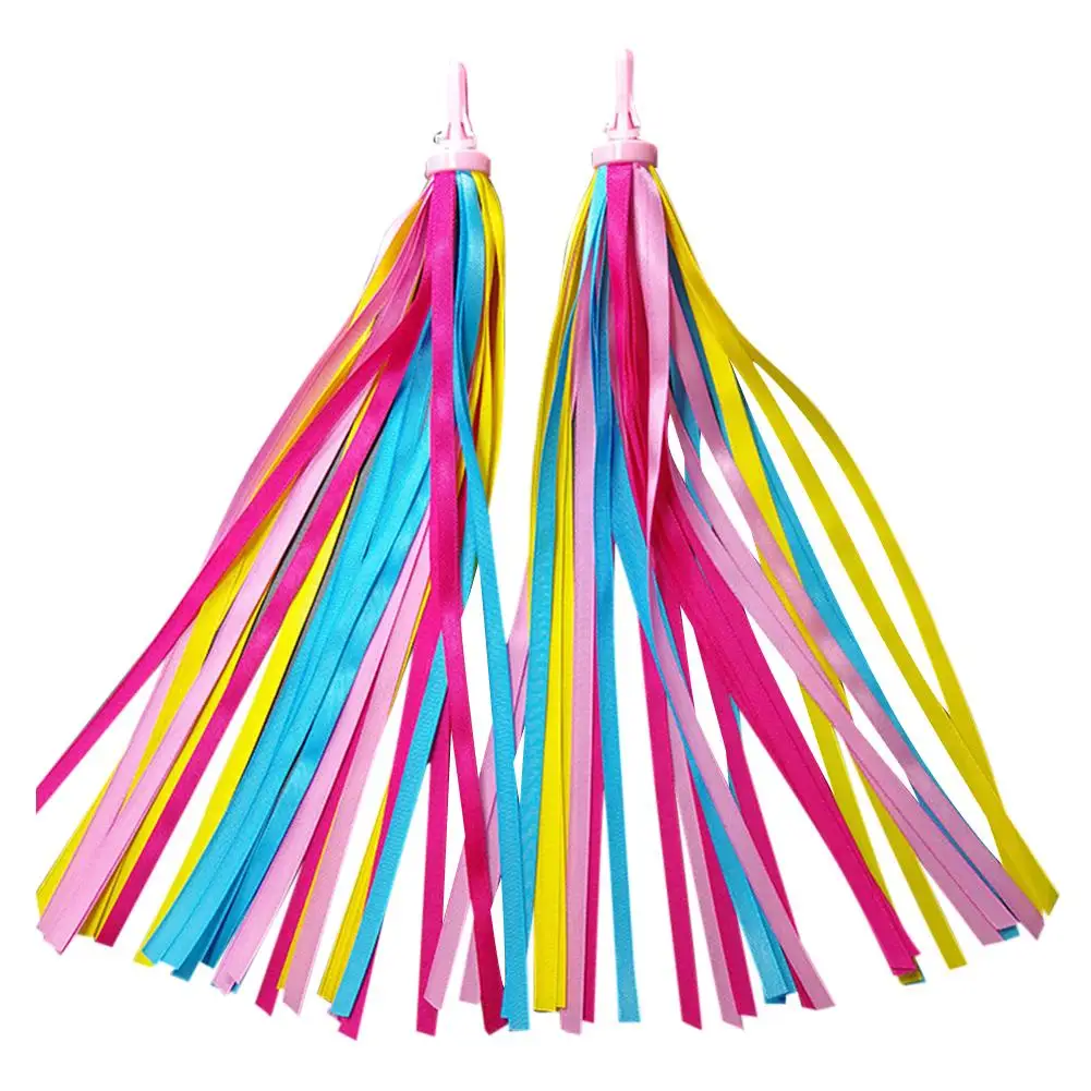 Child Bike Handlebars Streamers Colorful Streamers Scooter Bike Handlebars Tassel Ribbons Accessories Bicycle Handlebar Bicycle Handlebar Tassels