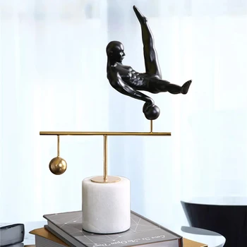 

38.5CM NORDIC CREATIVE GYMNASTICS FIGURE ART SCULPTURE GYMNASTIQUE STATUE RESIN CRAFTS SIMPLE HOME DECORATION R4234