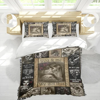 

in my life I love you 3D Printed 3pcs Bedding Set Duvet Cover Cover Set Home Textiles