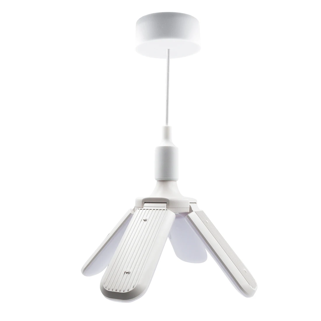 55W pendant lamp Светодиодный потолочный светильник, 96-265 в, 55 Вт, E27, светодиодный, супер яркий, складной, с лопастями вентилятора, Регулируемый угол наклона, потолочный светильник для дома, энергосберегающие лампы, CE RoHS - Испускаемый цвет: 55W pendant lamp