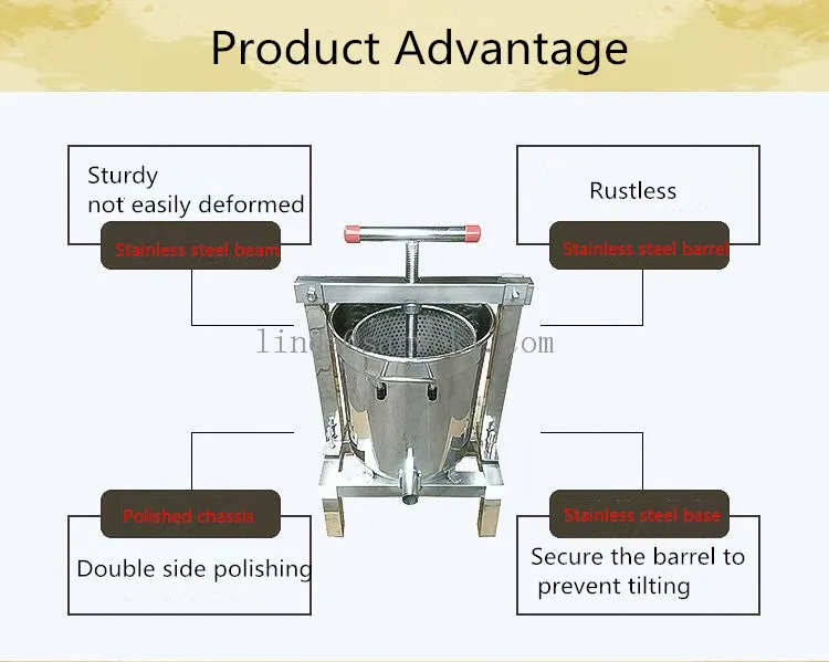Инструмент пчеловода ручной сетки медовый воск пресс машина пчелиный воск пресс er машина мед пресс Ведро Машина для обработки пчелиного воска соковыжималка