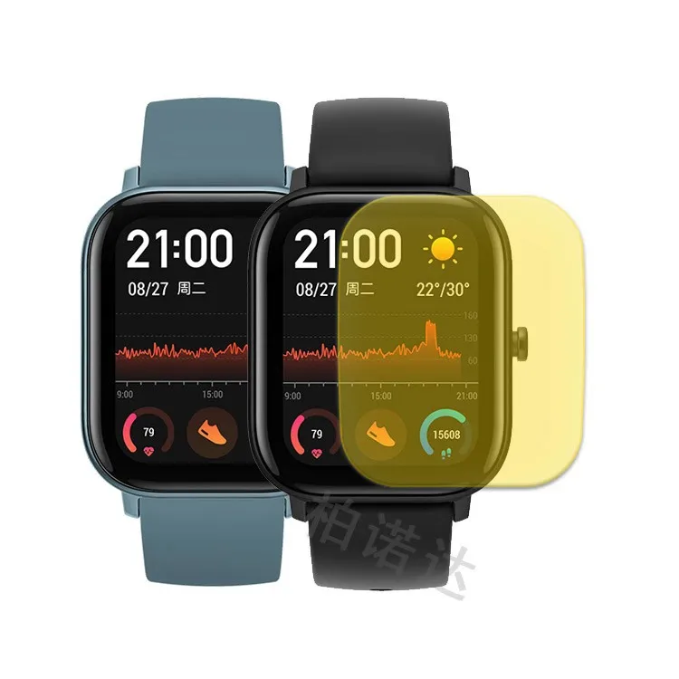 3pcs Nano Full Cover Screen Protector For Xiaomi Huami NEW Amazfit GTS Smart Watch Protective Film Foil(Not Glass