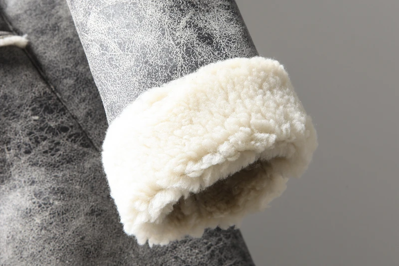 Зимнее Новое замшевое пальто для мужчин модное тонкое однобортное пальто из искусственного меха Высококачественная уличная индивидуальная теплая верхняя одежда