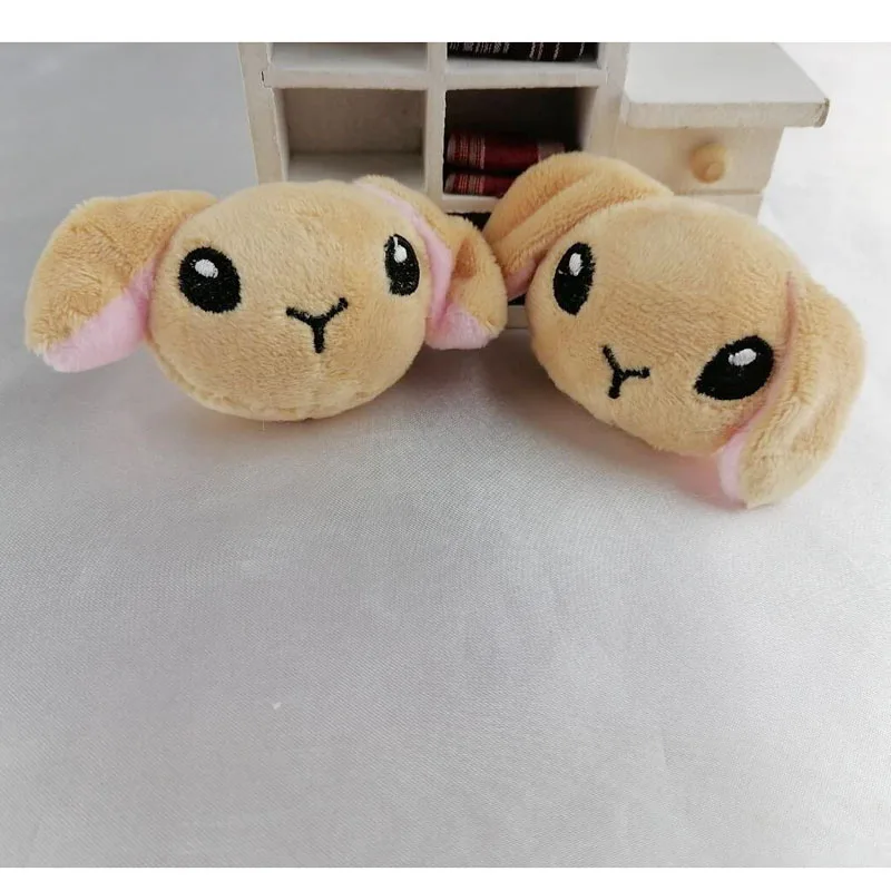 40 шт./лот, Kawaii Mini Dog, 4 см, плюшевые игрушки, голова кролика, мягкие игрушки животных, Маленькая подвеска на телефон, подарки для свадьбы DTT002