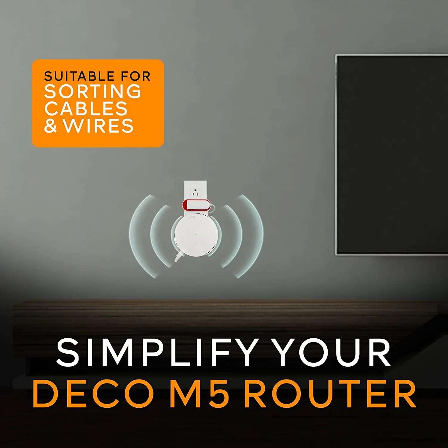 STANSTAR 벽걸이 와이파이 브래킷, TP-Link Deco M5 전용, 온 패밀리 메쉬 와이파이 시스템 라우터