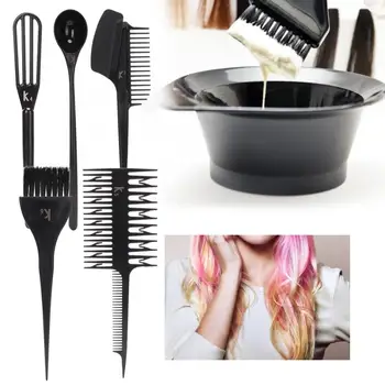 

Hair Dye Brush 6Pcs Professional Hair Dyeing Tool Set Hairdressing Salon Coloring Comb Brush Kit Hairdresser Tools