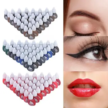 

Cosmetics 36pcs 6 Colors Semi-permanent Microblading Long Lasting Tattoo Pigment Ink Set 108ml Permanent Makeup Pigment