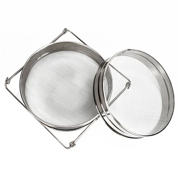 

Reusable Honey Strainer Double Sieve Stainless Steel Beekeeping Equipment Straining Yogurt Strainer Practical Beekeeping Tools