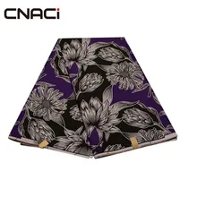 CNACI Горячая африканская ткань Анкара воск 6 ярдов полиэстер Мягкая дешевая цена африканская настоящая восковая печать ткань для вечерние
