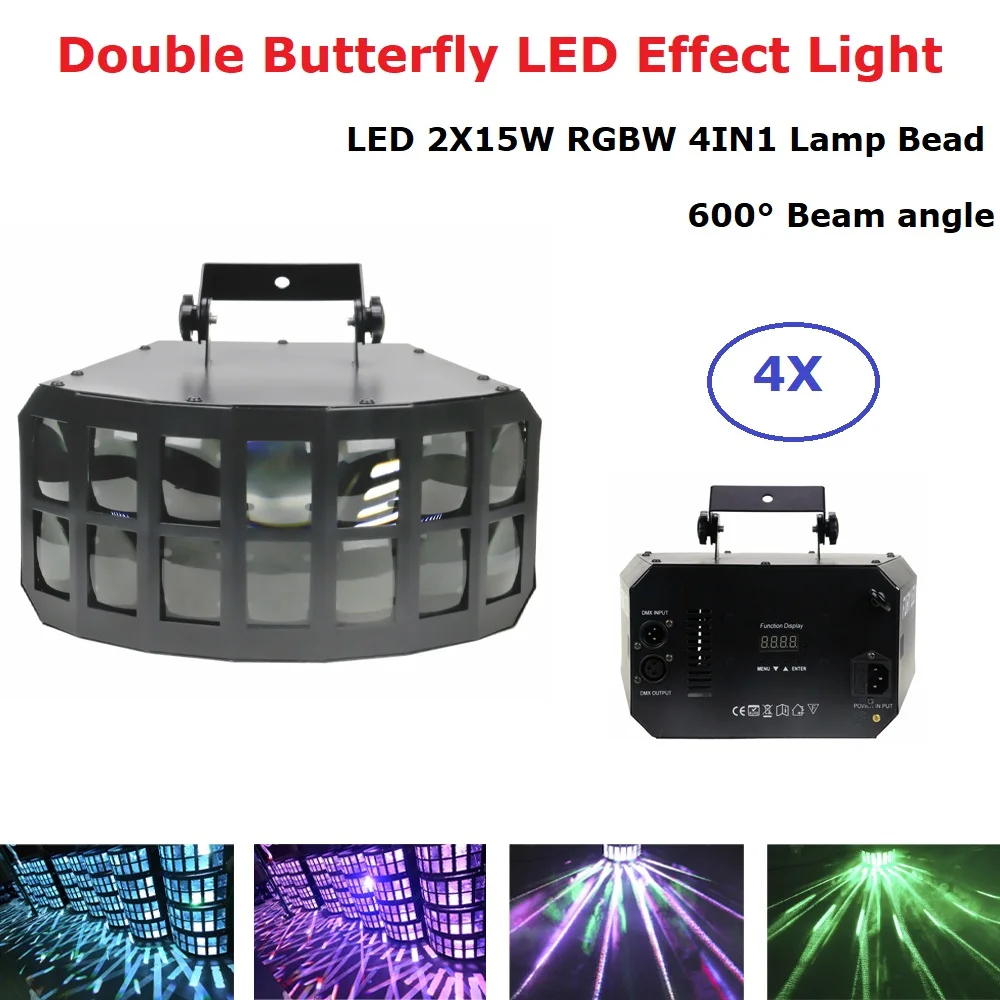 

LED Disco Double Butterfly Light For DJ Club Party/LED Effect Light/DMX512 LED Stage Disco Lamp/DJ Equipments /KTV Disco Lights
