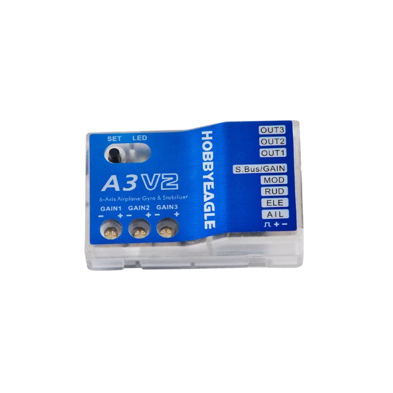 

ABKT-A3V2 Fixed Wing Flight Control Aeroplane Flight Controller Stabilizer 3 Axis Gyroscope Balance F3P KT Aircraft ,for RC Airp