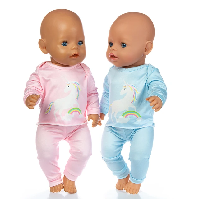 2021 Leisure Doll Clothes Born Baby Fit 17 inch 43cm Doll Accessories For Baby Festiival Gift 2