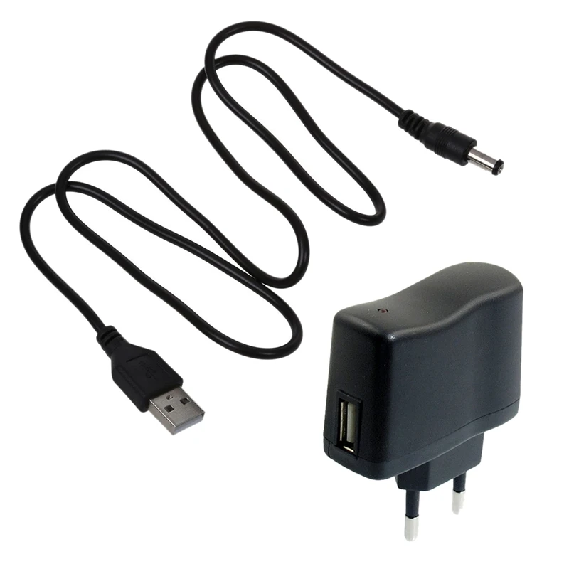 RISE-AC 110 V-240 V К DC 5V 0.5A 500ma USB к ЕС вилка адаптер питания зарядное устройство и кабель 5