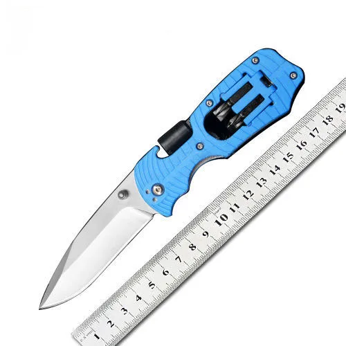 

New 1920 folding pocket outdoor knife 440C blade hunting tactical survival knives EDC tools with Screwdrivers and bottle openers