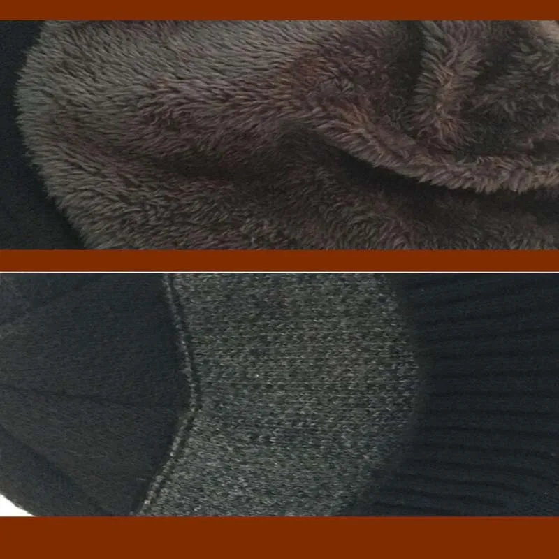 Полосатый Зимний Козырек кольцо шарф набор для мужчин помпон шапка для женщин вязаная бейсболка козырек дамы Skullies шапочки