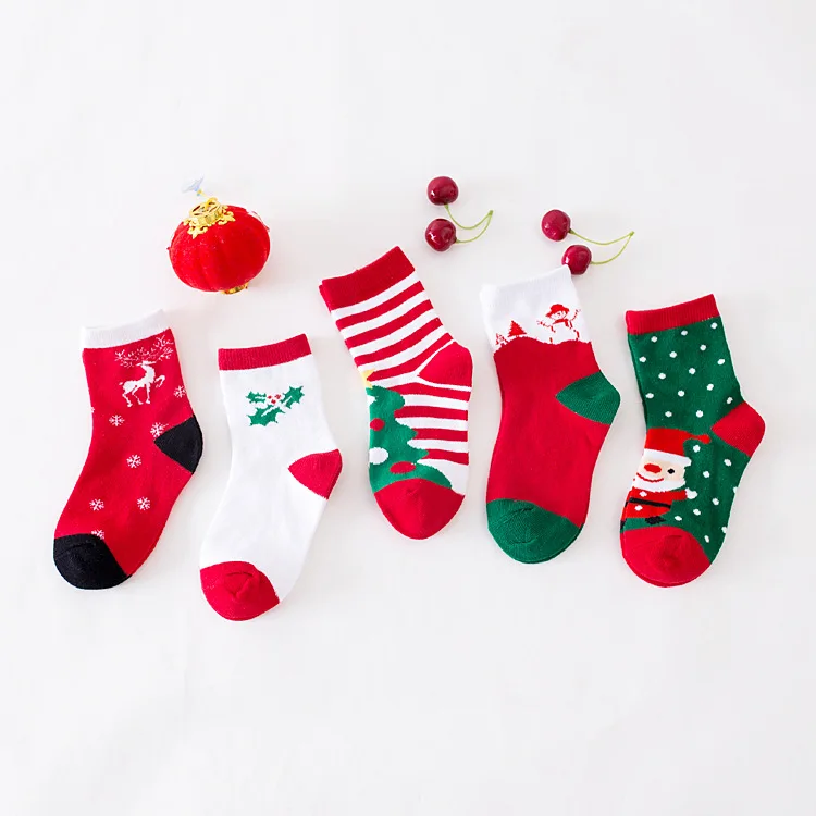 Осенние и зимние рождественские чулки, носки, мужские и женские, детские, повседневные спортивные, хлопковые, теплые носки