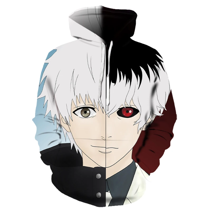  New Tokyo Ghoul 3D Hoodies Sweatshirts Mannen/vrouwen Trainingspakken Anime Kaneki Ken 3D Print Hoo