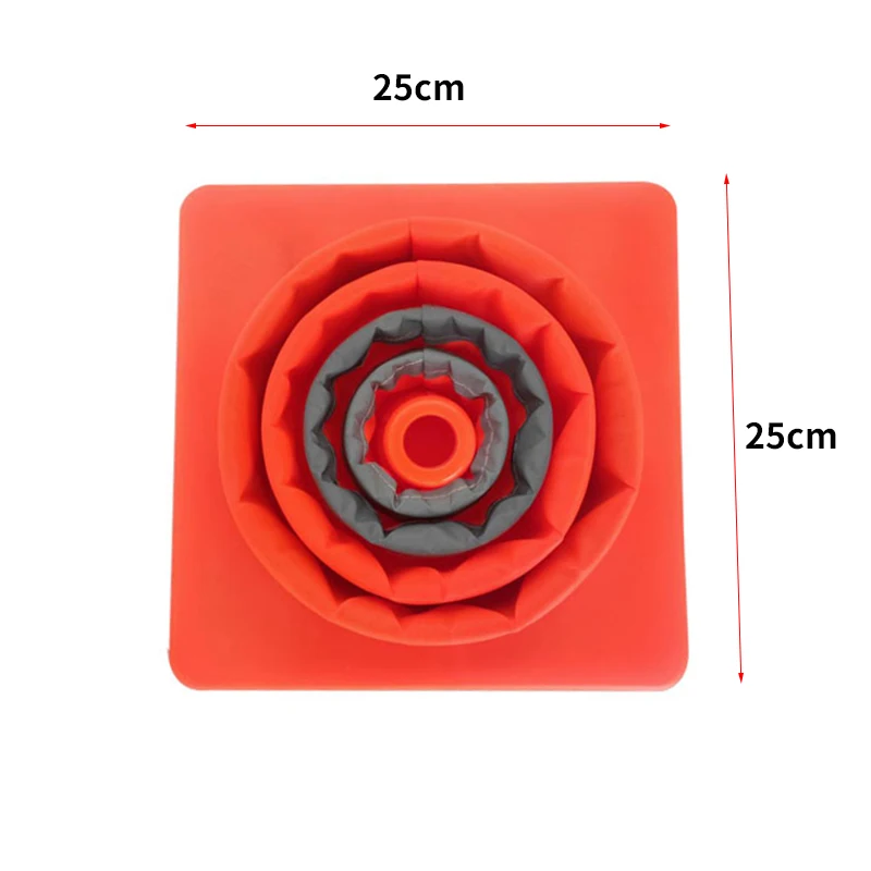 Reflective Cone 40Cm Warning Reflective Cone Traffic Movement Retractable Collapsible Convenient Storage