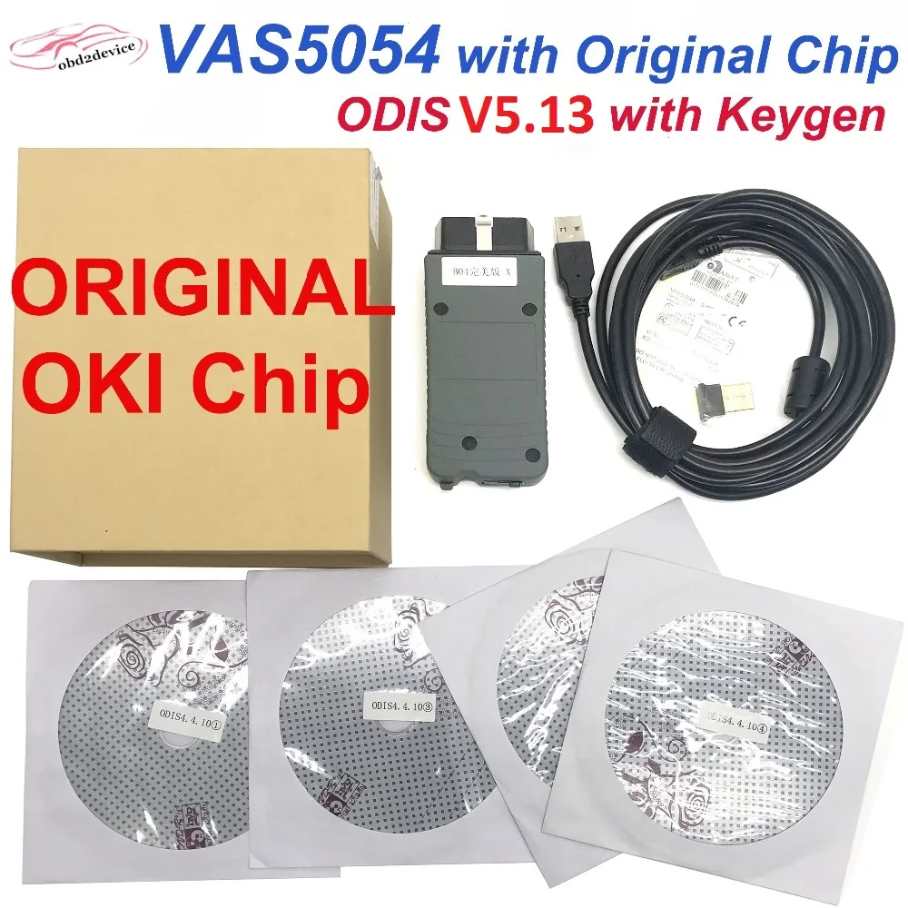 VAS5054a ODIS V5.16 VAS5054 с чипом AMB2300 OKI чип Автомобильный сканер инструмент odis для V-W/Au-di Honda toyota автомобилей диагностики