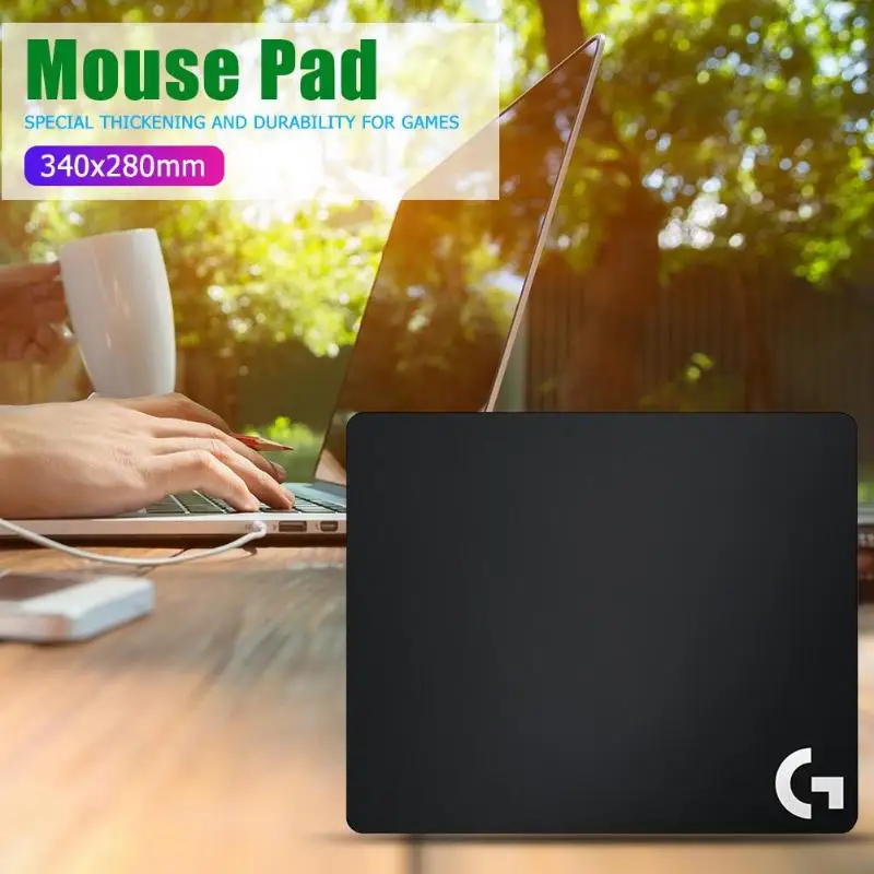 Logitech G240 34X28 см большой тканевый игровой коврик для мыши противоскользящая резиновая основа большой коврик для мыши Черный для ПК компьютер ноутбук универсальный