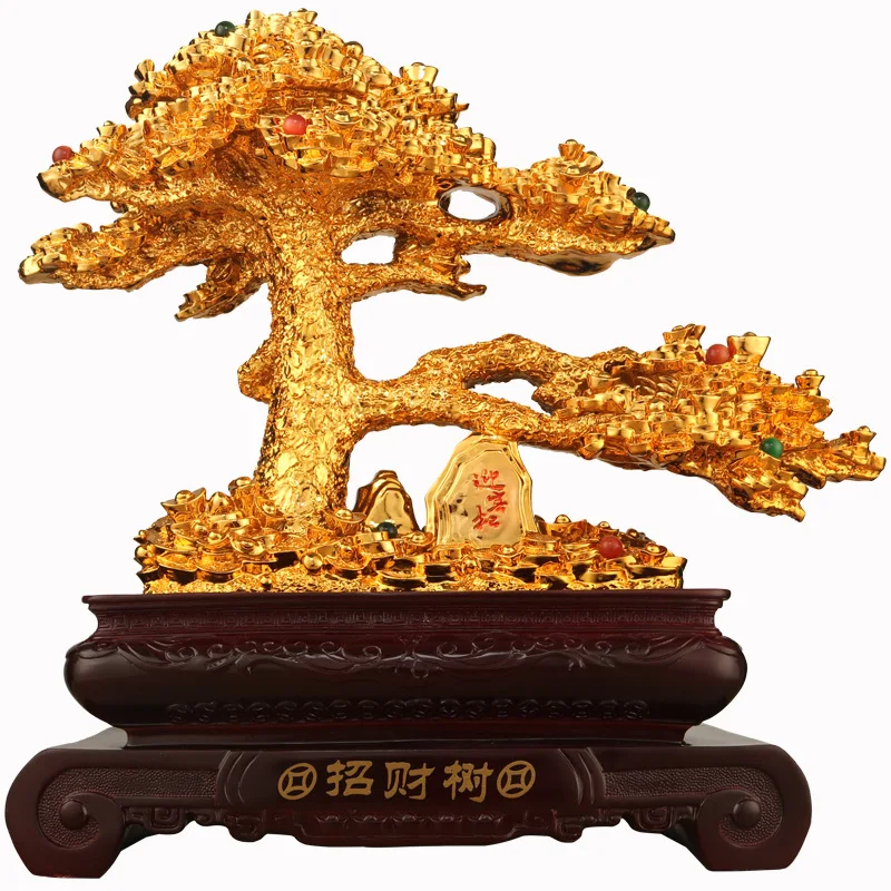 

Lucky Tree Decoration Resin Crafts Shop Opening Gift Living Room Home Accessories Business Gifts a Generation of Fat