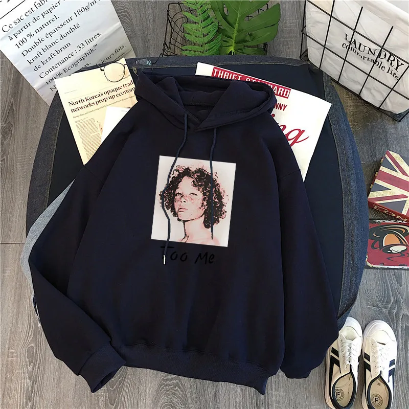 

women winter korean sweatshirt plus velvet version long sleeved thick warm pullover loose pullover harajuku oversized hoodies