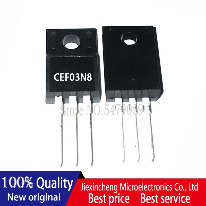 

10PCS CEF03N8 800V 3A MOSFET TO220F New original