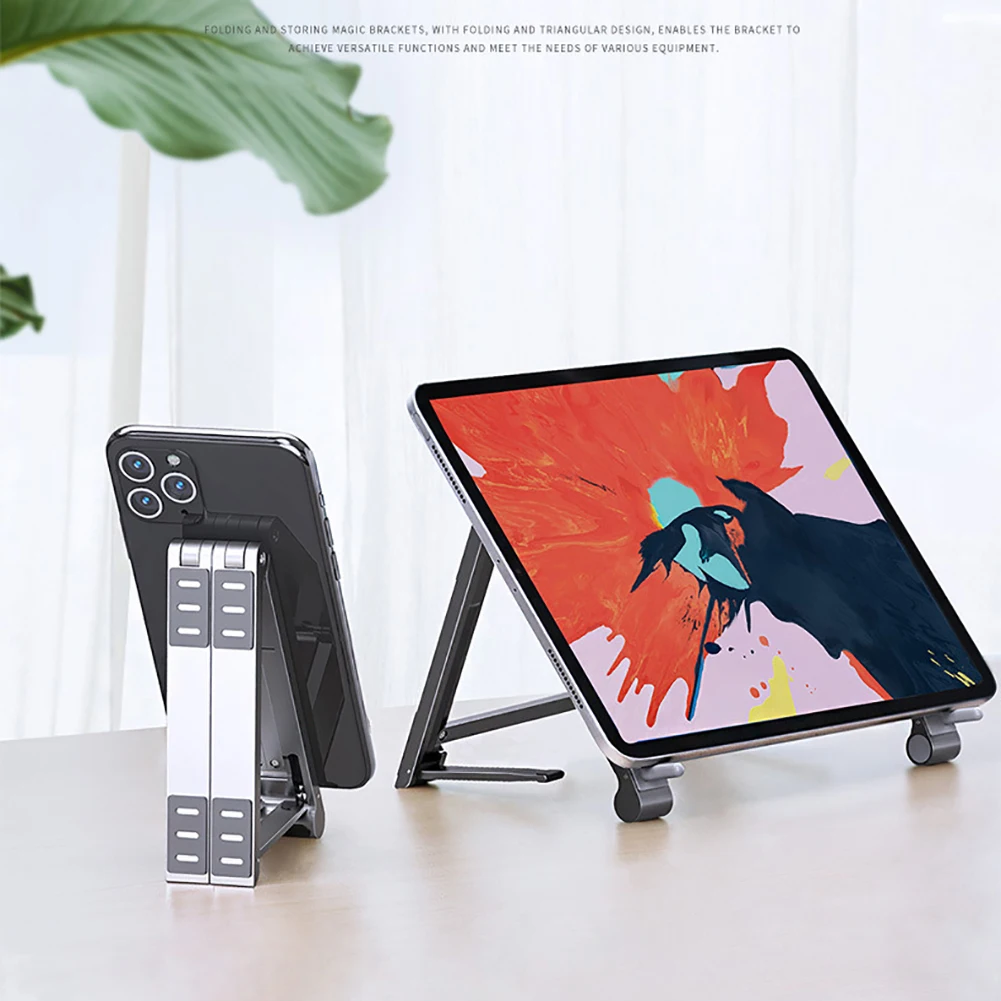 

Portable Folding Aluminum Laptop Stand Laptop Holder For Phone Pro Tablet Adjustable Bracket Desktop Stand For Pc Notebook