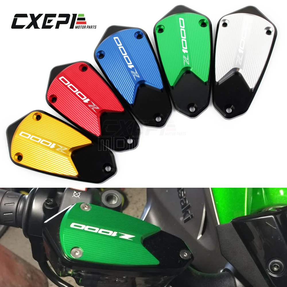 

Motorcycle CNC Aluminum Front Brake Clutch Fluid Tank Reservoir Oil Cup Cover Cap for Kawasaki Z1000 Z1000 R 2010-2017 2018 2019