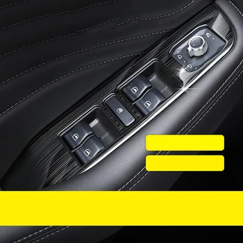 

Lsrtw2017 Stainless Steel Car Window Control Inner Door Bowl Panel Trims for Haval F7 F7x 2019 2020 Interior Accessories