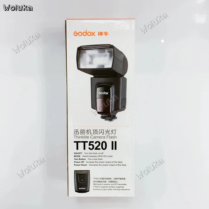 Godox TT520 II Flash TT520II со встроенным 433 МГц беспроводной сигнал+ цветной фильтр комплект для C/N/P/O/DSLR камер CD50 T03