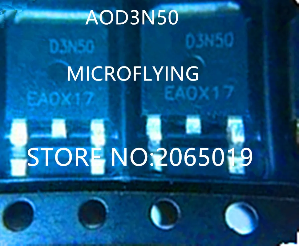 50 шт. D3N50 D3N5O 3N50 AOD3N50 A0D3N50 TO-252 | Электроника