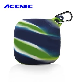 

ACCNIC Silicone Organizer Bag for Apple Powerbeats Pro 2019 Carrying Case Strip Pattern Box for Powerbeats Pro Protective Cover