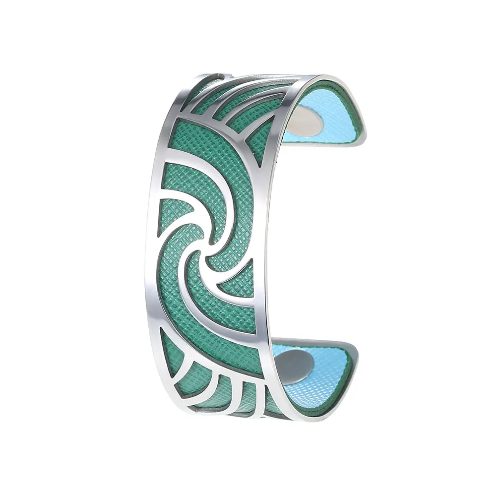 georgette Bracelet Кремо крученый браслет браслеты Femme Manchette Bijoux нержавеющая сталь Argent высокое качество элегантный браслет Pulseiras - Окраска металла: georgette Bracelet
