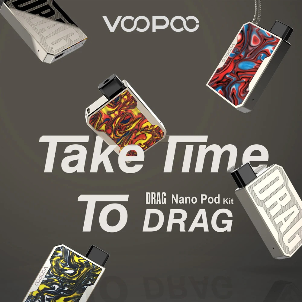 Набор VOOPOO Drag Nano Pod 750 мАч аккумулятор 1 6 мл емкость P1 мини картриджи вейп комплект