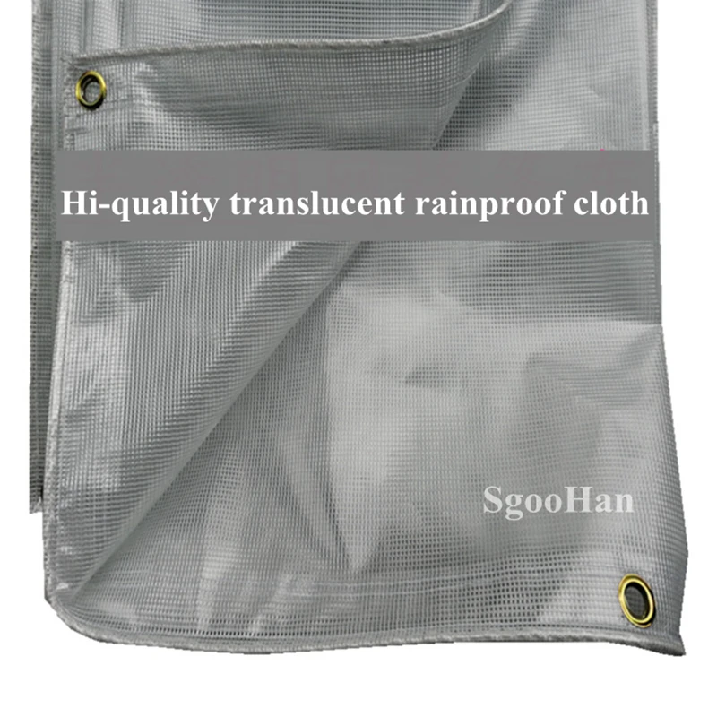 

Custom Size 0.38mm Translucent PVC Tarpaulin Pet House Cover Rainproof Cloth