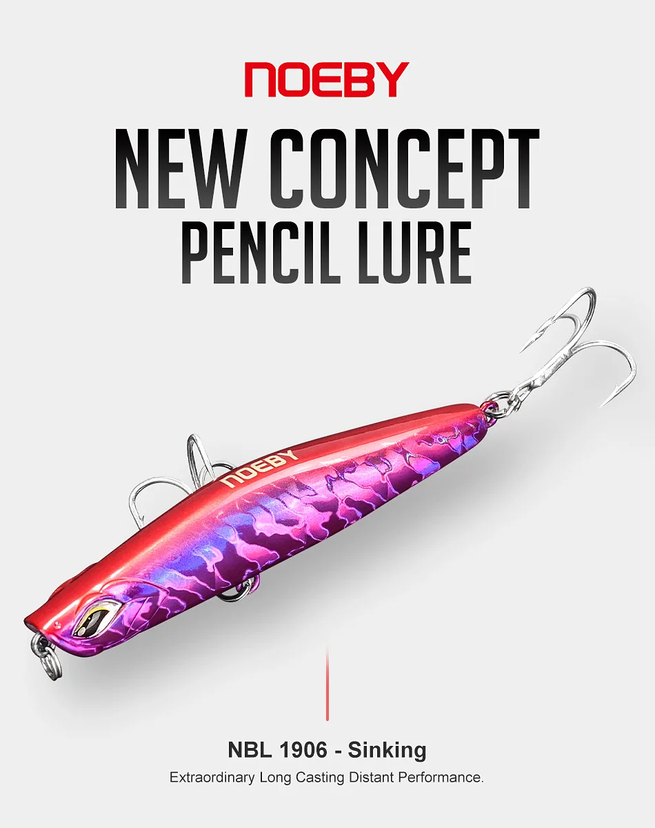 NOEBY Fishing Tackle Variable Sinking Pencil Lure 80mm 14g 18g 99mm 28g 36g Stickbait Long Casting Artifi Wobbler Pesca NBL1906 | Спорт и