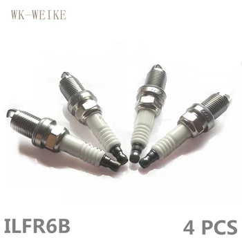 

O 4 PCS Iridium Iraurit Alloy Spark Plugs For NISSAN BASSARA 2.5 SKYLINE V35 3.5 4X4 ELGRAND E50 E51 3.5 AWD ILFR6B