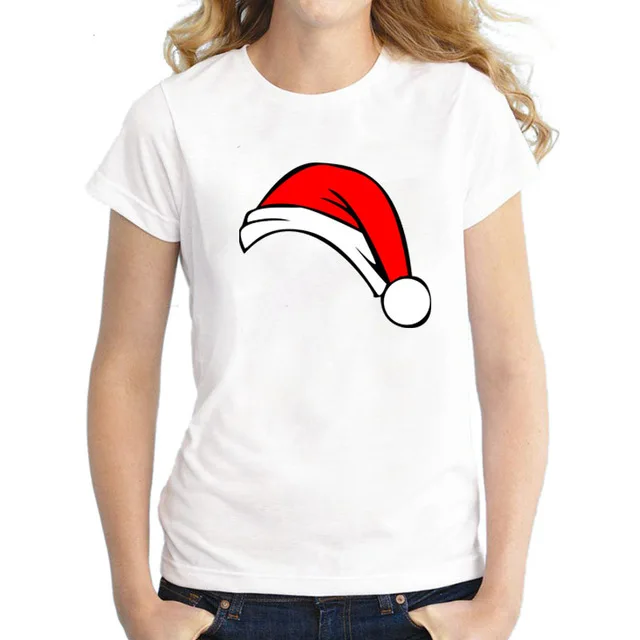 11 New kawaii reindeer t shirt women fashion Christmas Harajuku Short Sleeve t-shirt White Suitable all seasons Tshirt Tops clothes - Цвет: 11