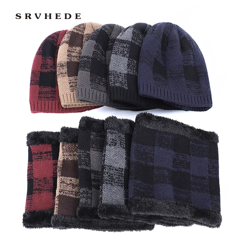 Комплект из 2 предметов, зимнее кольцо для шляпы, шарфы, Skullies Beanies, мужская и женская вязаная шапка, шарф, зимняя шапка, s, шапка, шерстяные меховые шапки