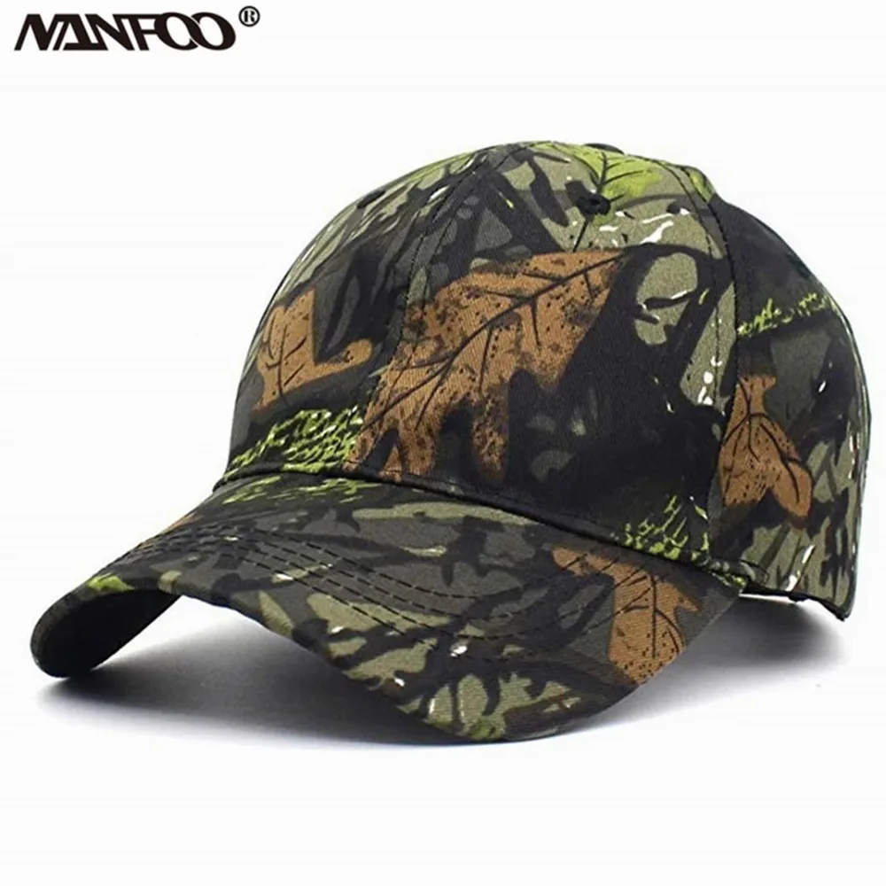 6 Colors Bionic Camouflage Hunting Fishing Hats Jungle Camo Photography Cap Summer Sunshade Adjusted Sizes Baseball Peaked Cap baseball cap,camouflage hat