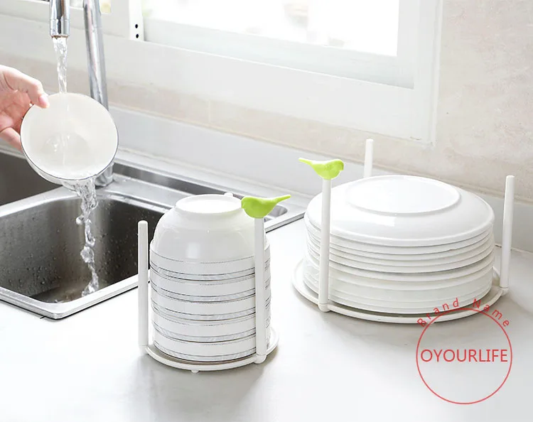 OYOURLIFE съемный мультяшный трехмерный блюдо кухонная посуда стойка чаша посуда Сушилка сушилка кухонный Органайзер держатель