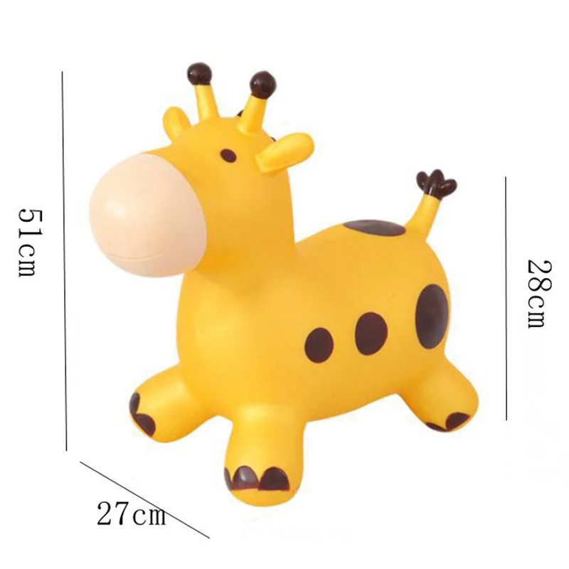 space bouncy orange toy for riding on