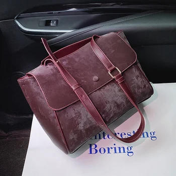 

Scrub Leather Shoulder Bags for Women 2020 Winter Branded Crossbody Bag Lady Handbags Female Trending Luxury Hand Bag