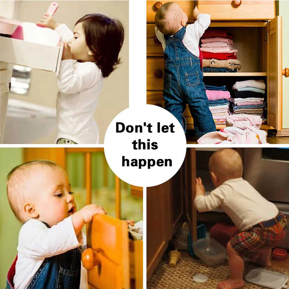 Invisible Baby Safety Cabinet Locks 5