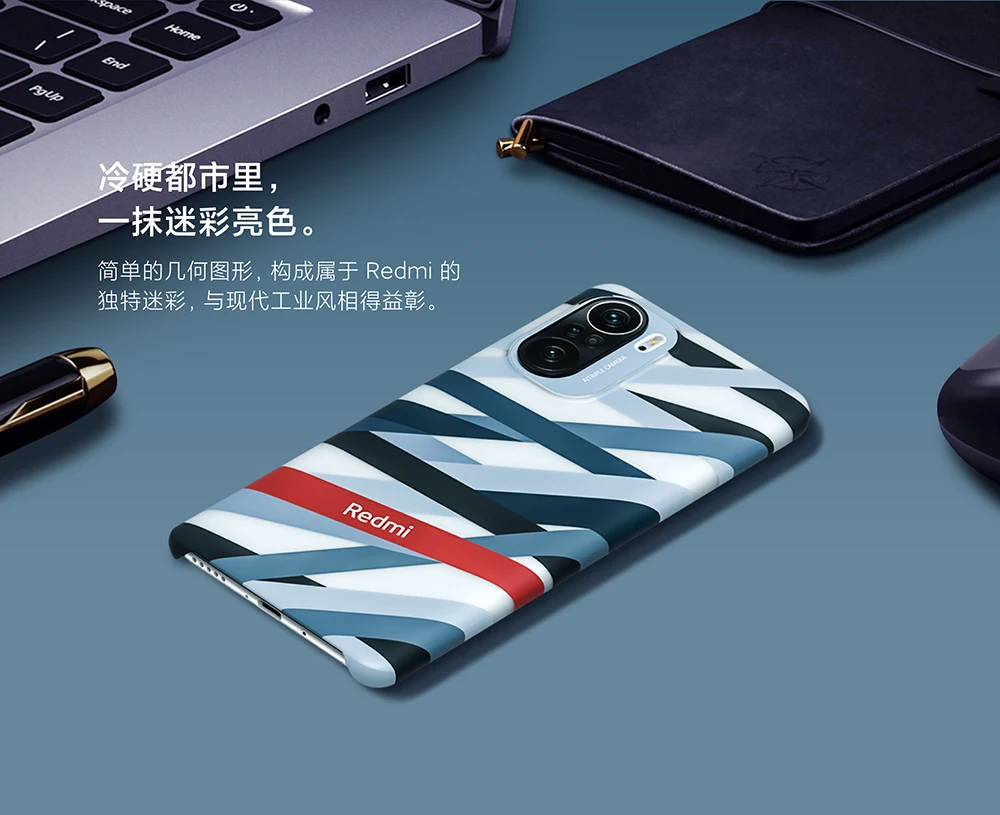 Original Xiaomi POCO F3 Case K40 Cover Camouflage PC / Liquid silicone protective shell Official Xiaomi MI Redmi K40 Pro Plus