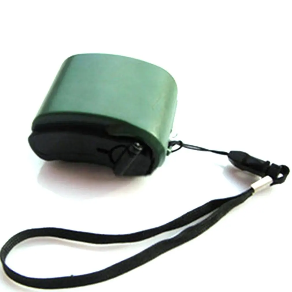 Ручное аварийное зарядное устройство USB ручная Динамо-машина для MP3 MP4 мобильного USB PDA сотового телефона аварийное пусковое устройство зарядки - Цвет: Зеленый
